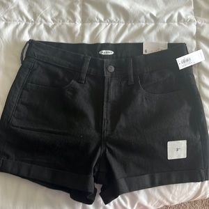 Old Navy Black Denim Jean Shorts